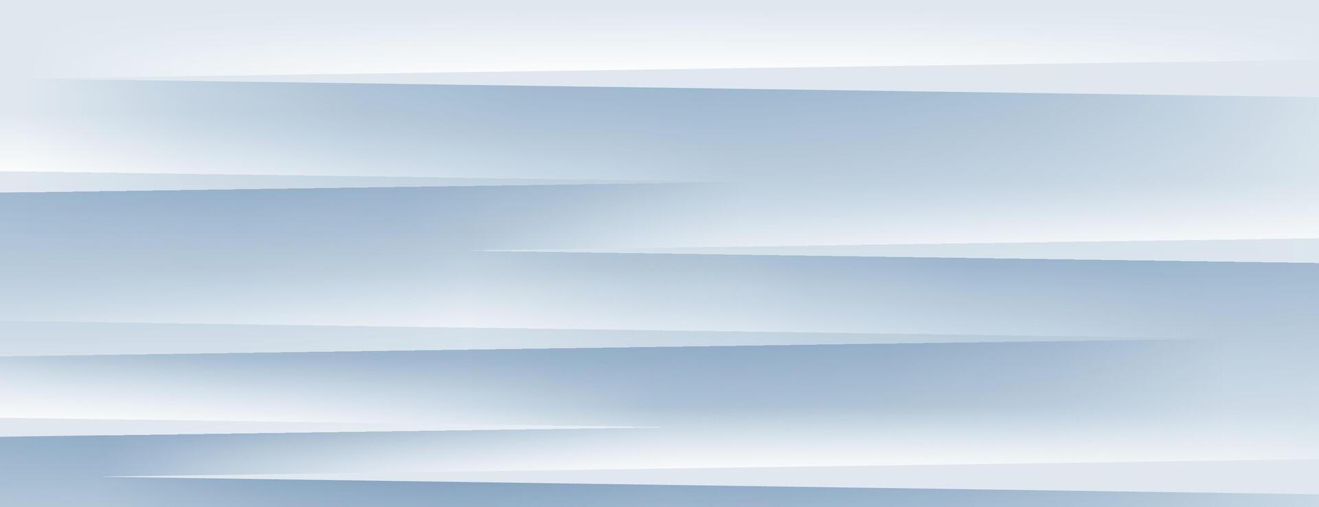 white abstract background with 3d stripes vector