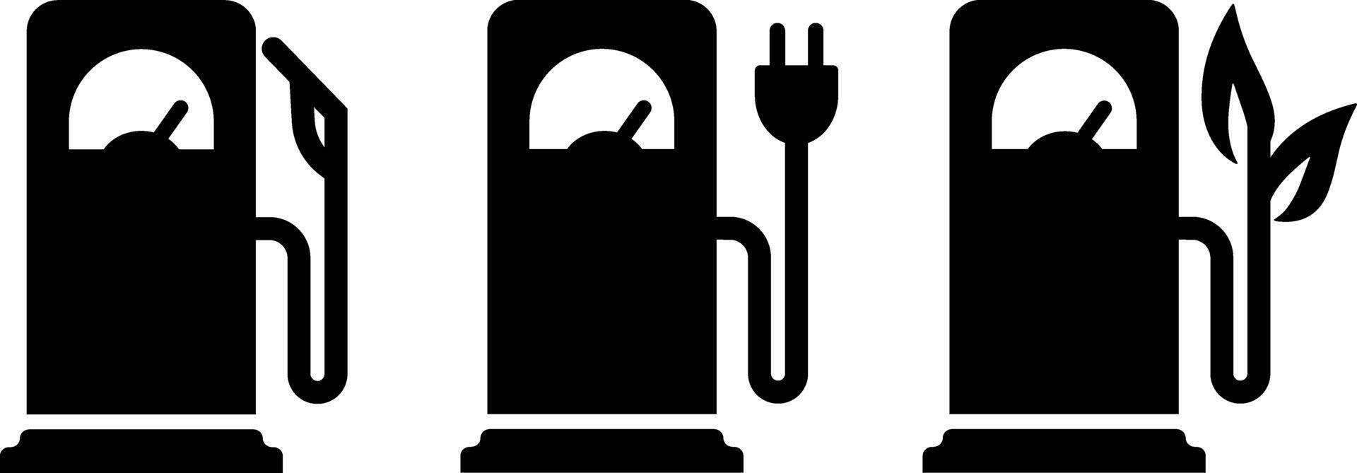 Gas station icon Eco Gasoline Petrol clipart vector