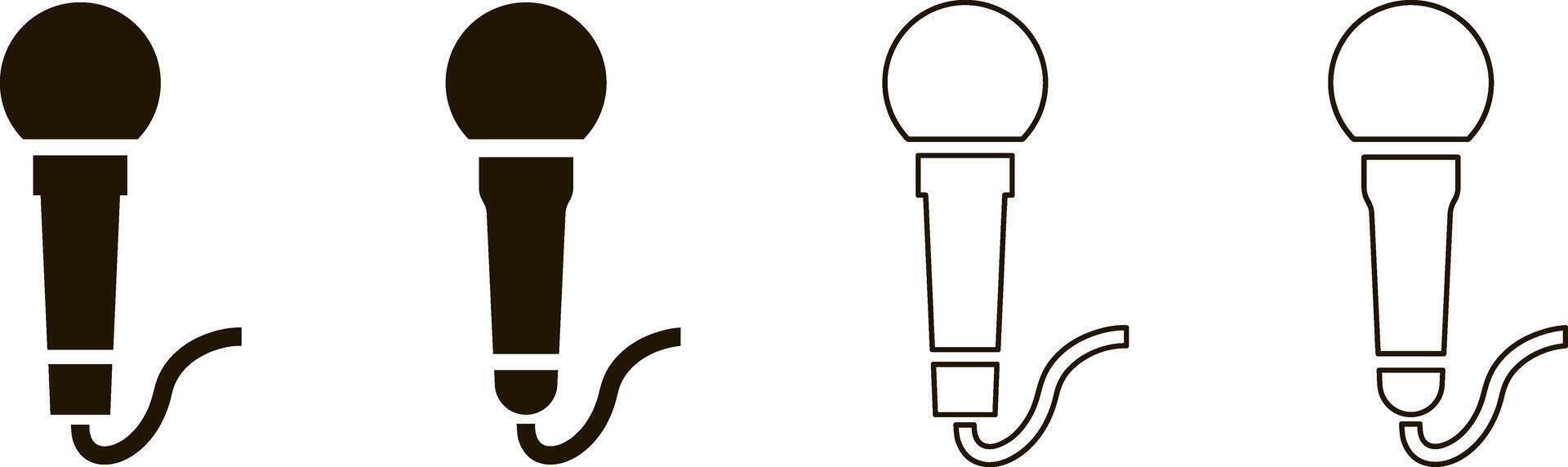 Microphone icon Music clipart vector