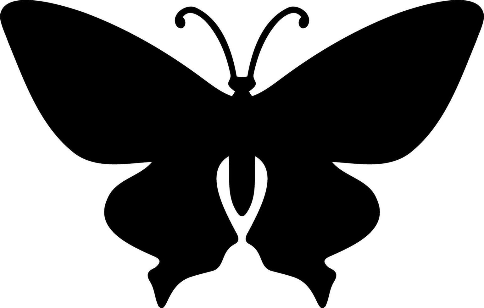 Doodle butterfly icon Hand drawn art Engraving insect animal vector