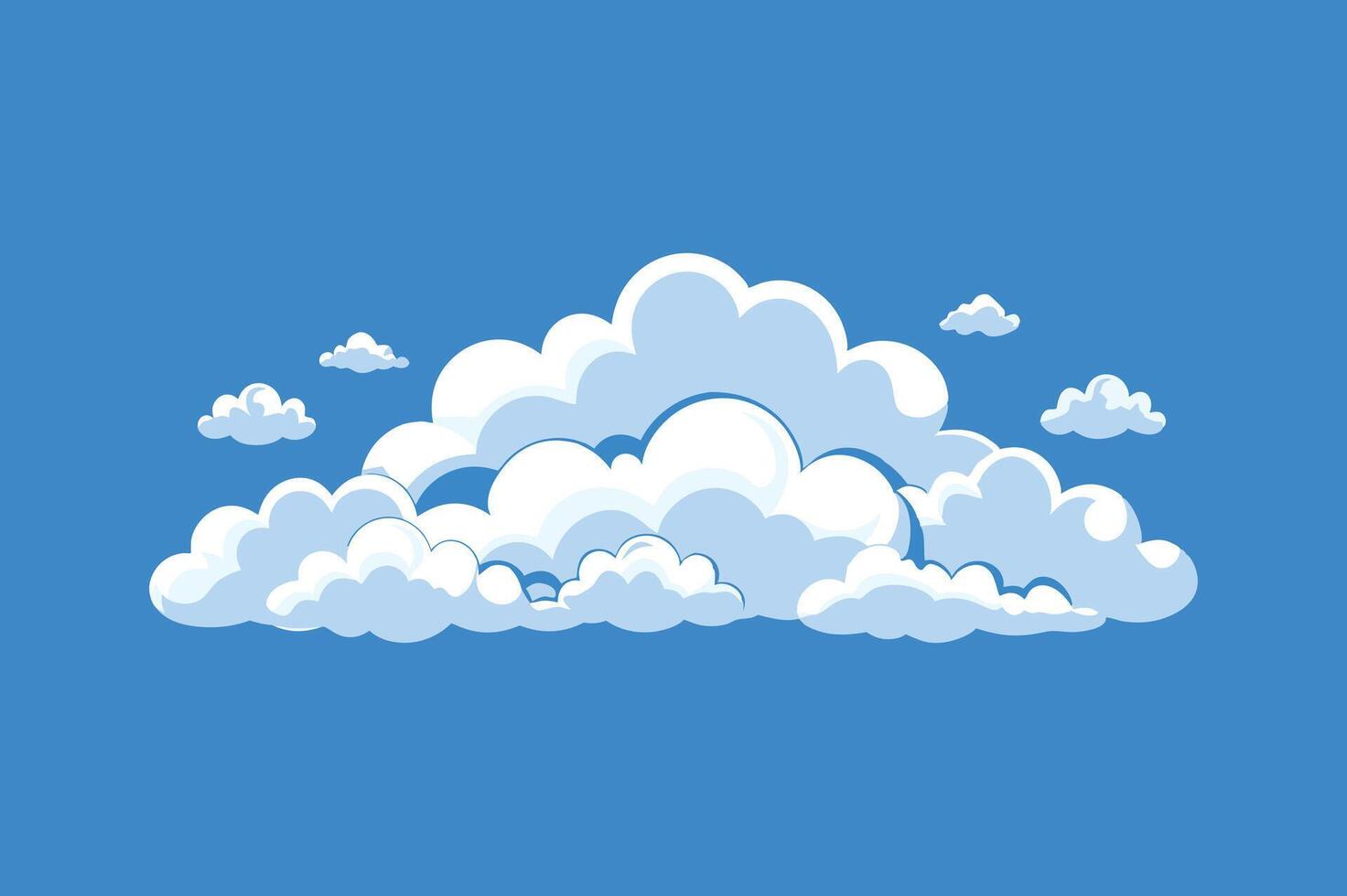 cloud set illustration vector