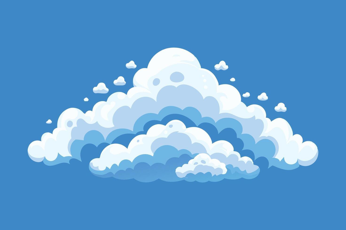 cloud set illustration vector