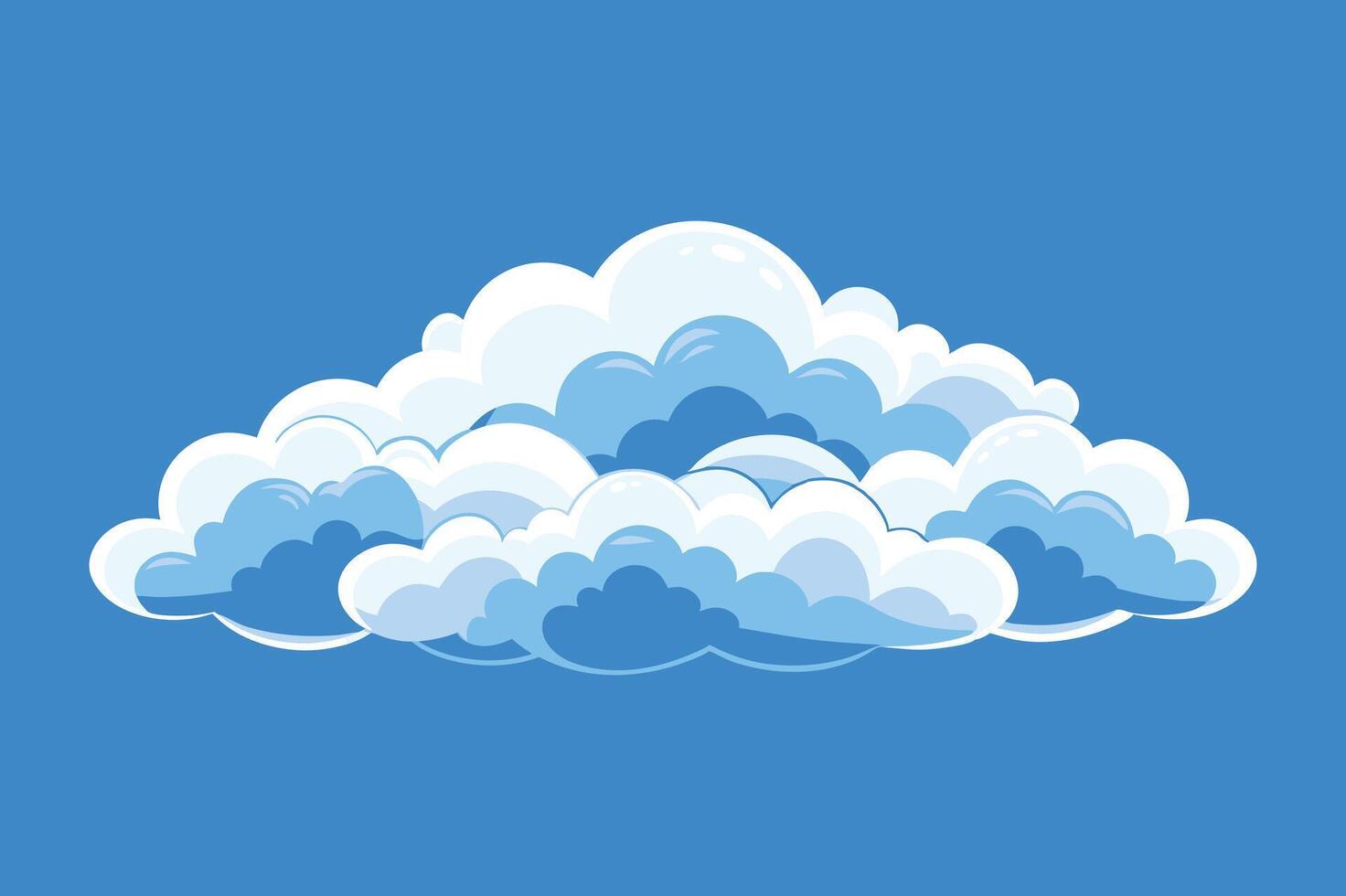cloud set illustration vector