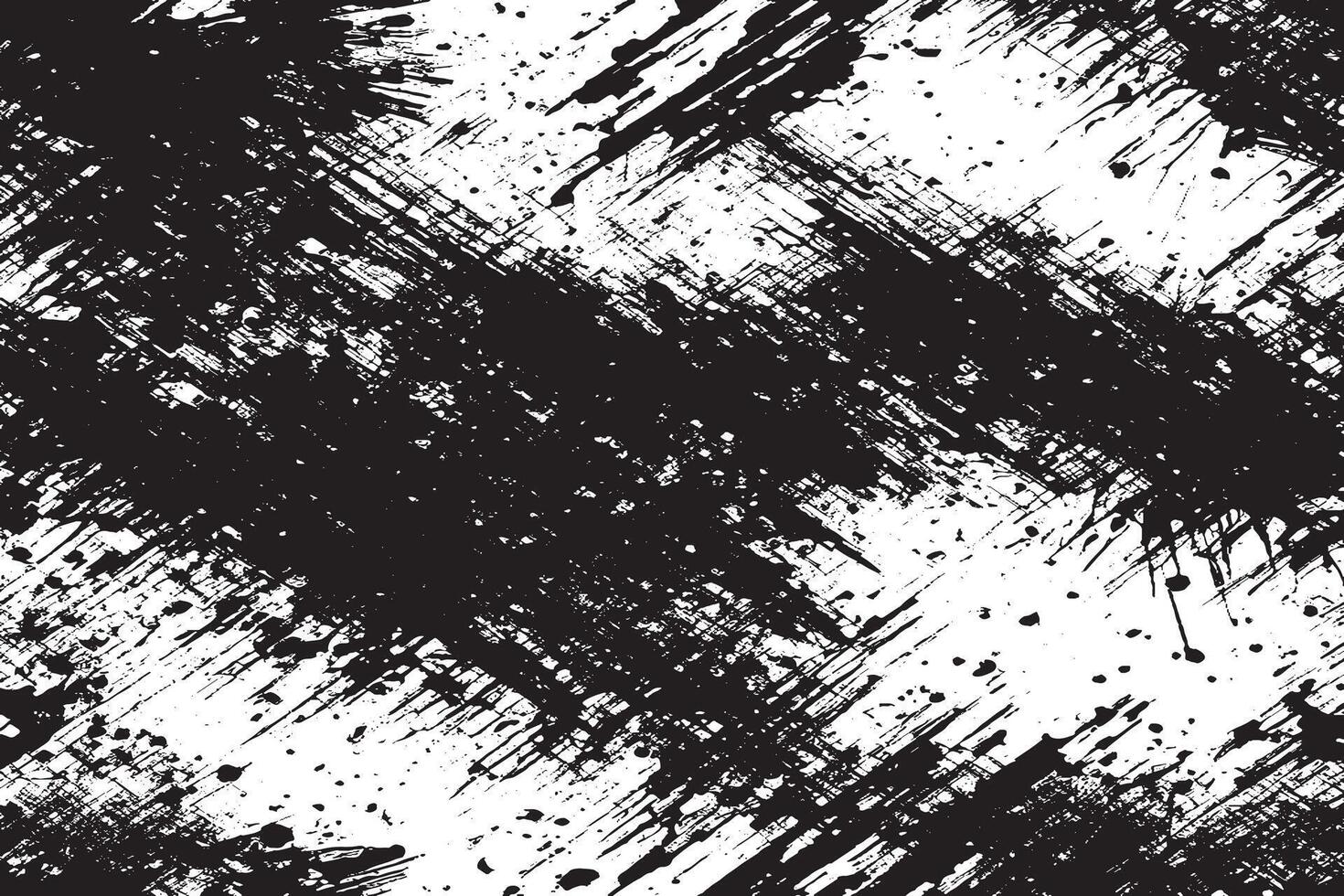Black Monochrome Grunge Overlay with Distressed Gritty Texture on White Background vector