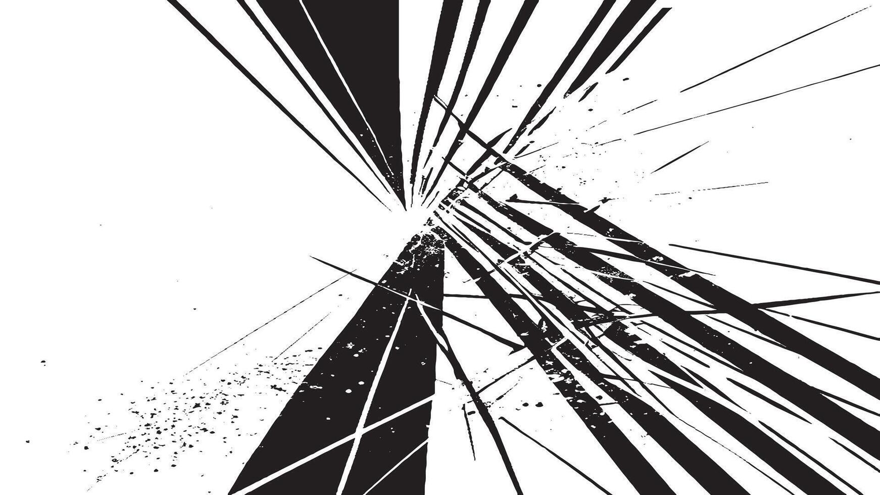 Stylish Black Monochrome. Sharp and Modern Texture on White Background for Design vector