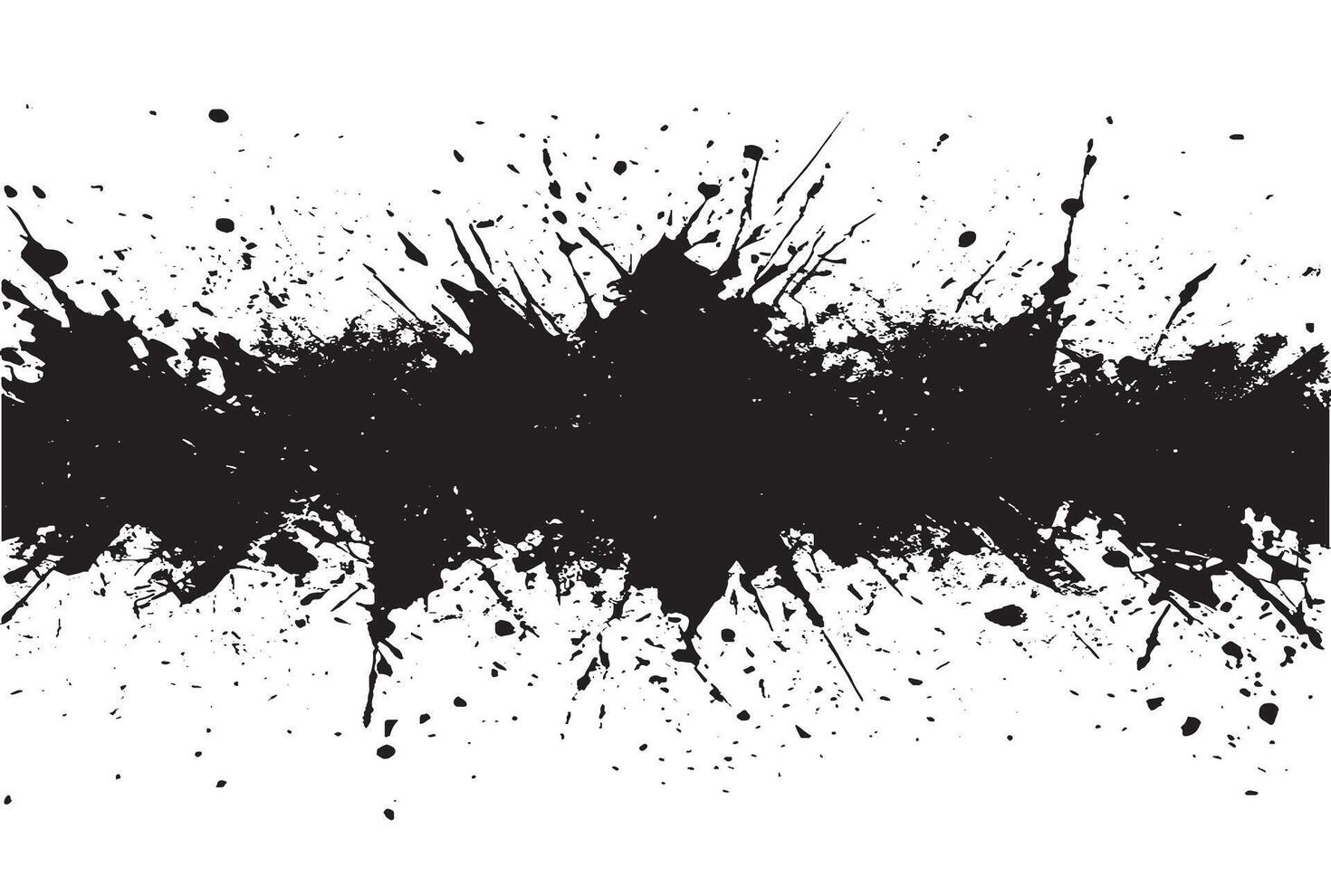 Rough and Weathered Black Grunge Texture on a White Overlay vector