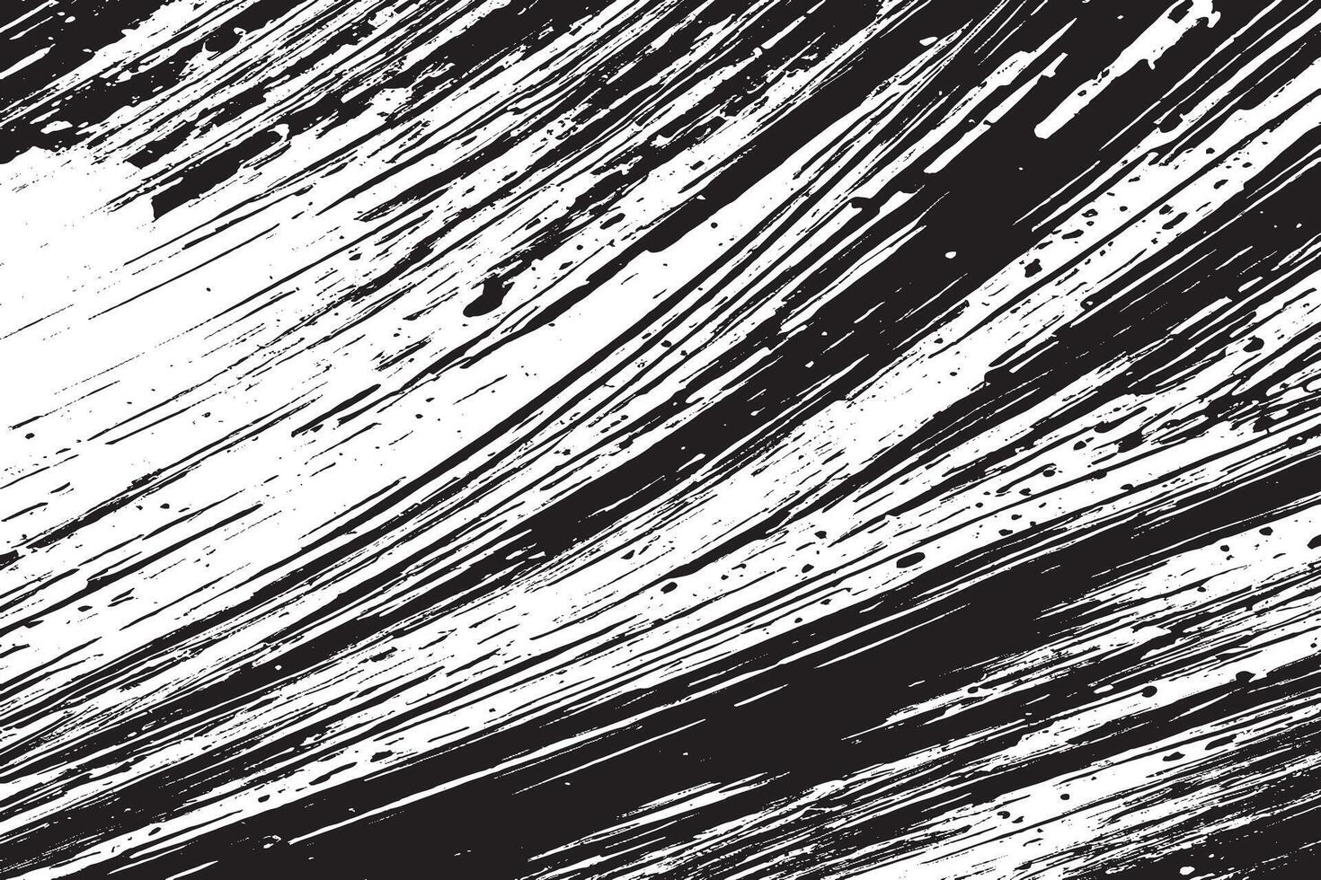 Distressed Black Monochrome Texture with Gritty Grunge Effect on White Background vector