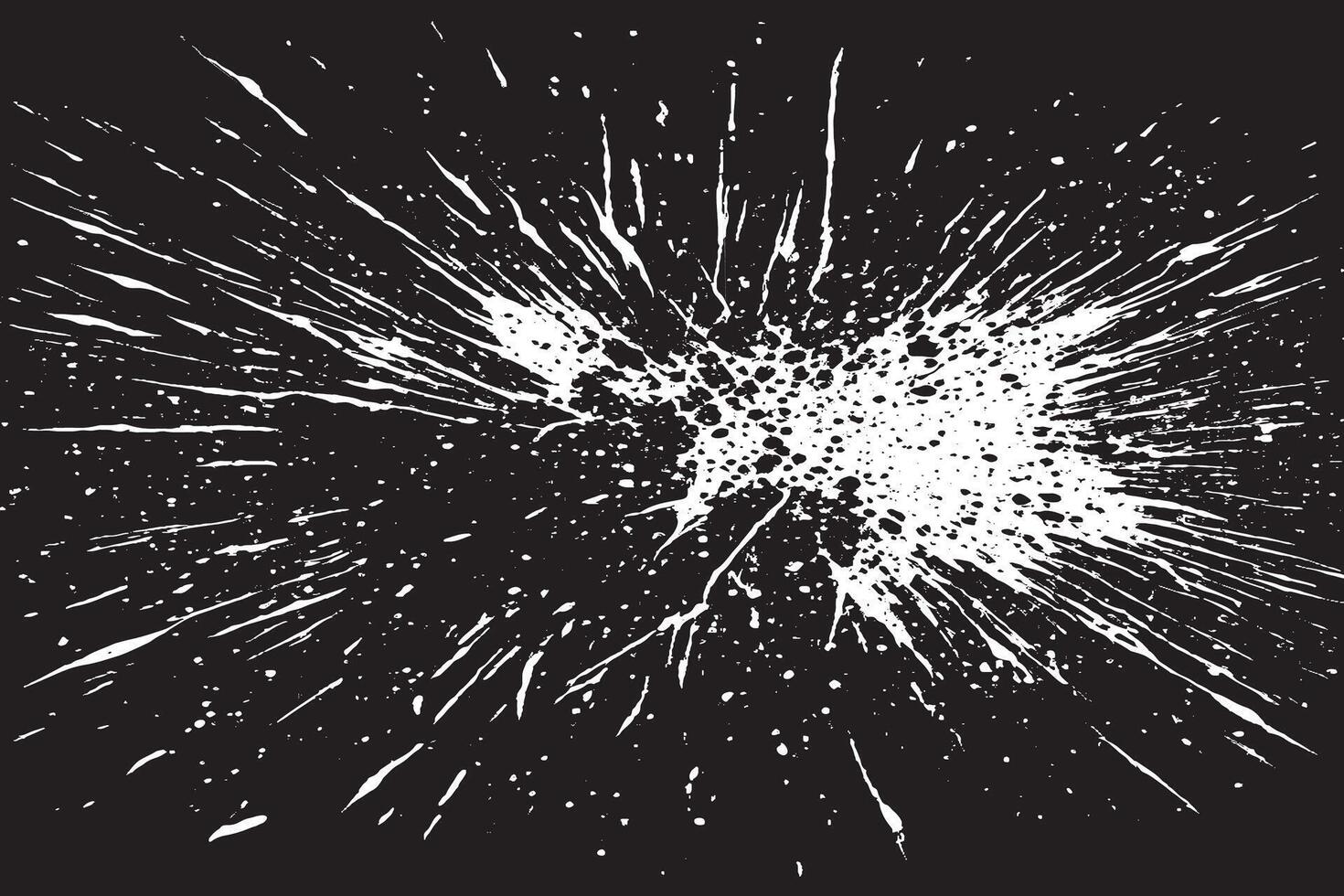 Distressed Black Monochrome Texture with Gritty Grunge Effect on White Background vector