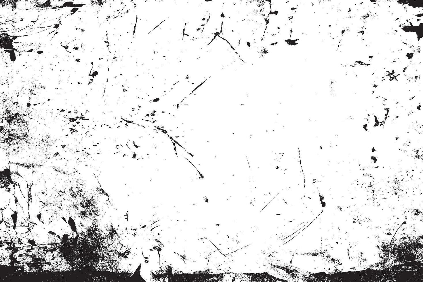 Distressed Gritty Black Overlay on White Background Texture vector