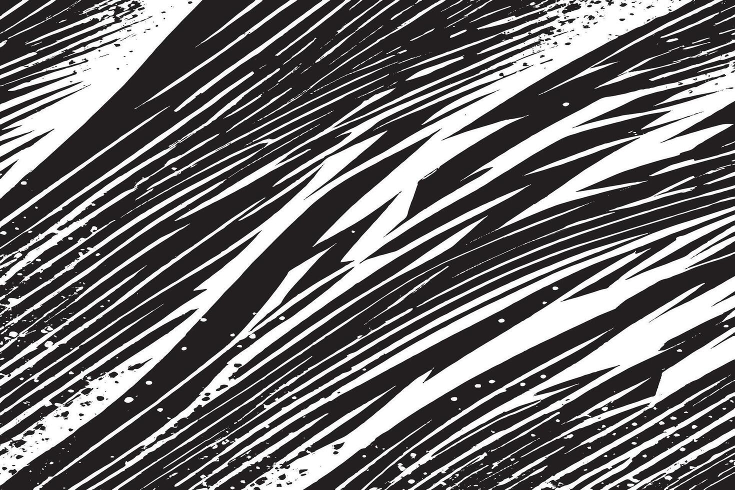 Rough and Weathered Black Monochrome Texture on White Background vector
