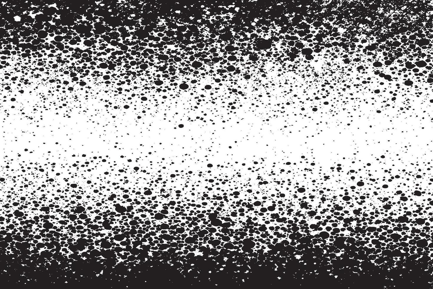 Rough and Weathered Black Texture on White Background vector