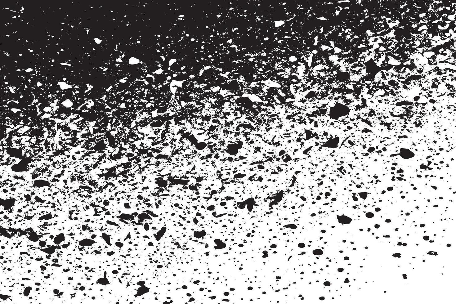 Black Grunge Texture with Gritty and Rough Details on White Background Illustration vector