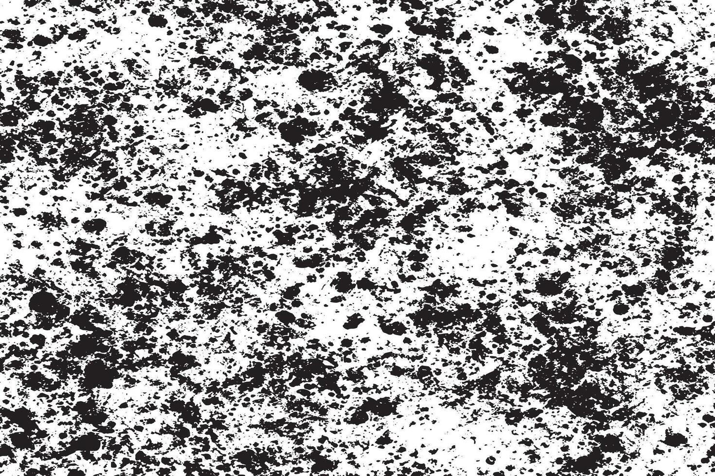 Black Monochrome Grunge Overlay with Distressed Gritty Texture on White Background vector