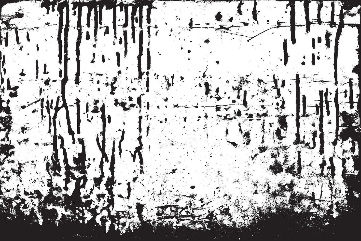 Distressed Gritty Black Overlay on White Background Texture vector