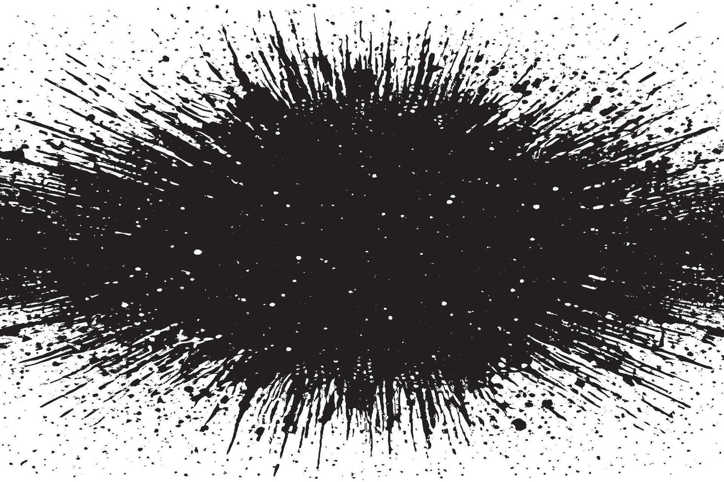 Weathered and Rough Black Grunge Texture on White Background vector