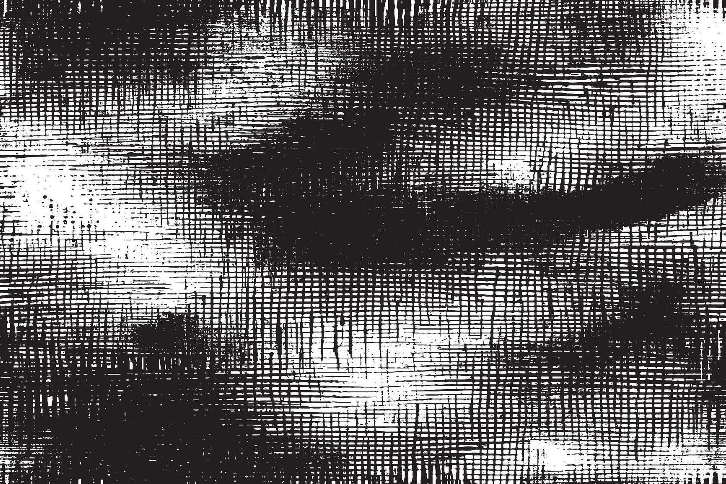 Rough and Weathered Black Texture on White Background vector