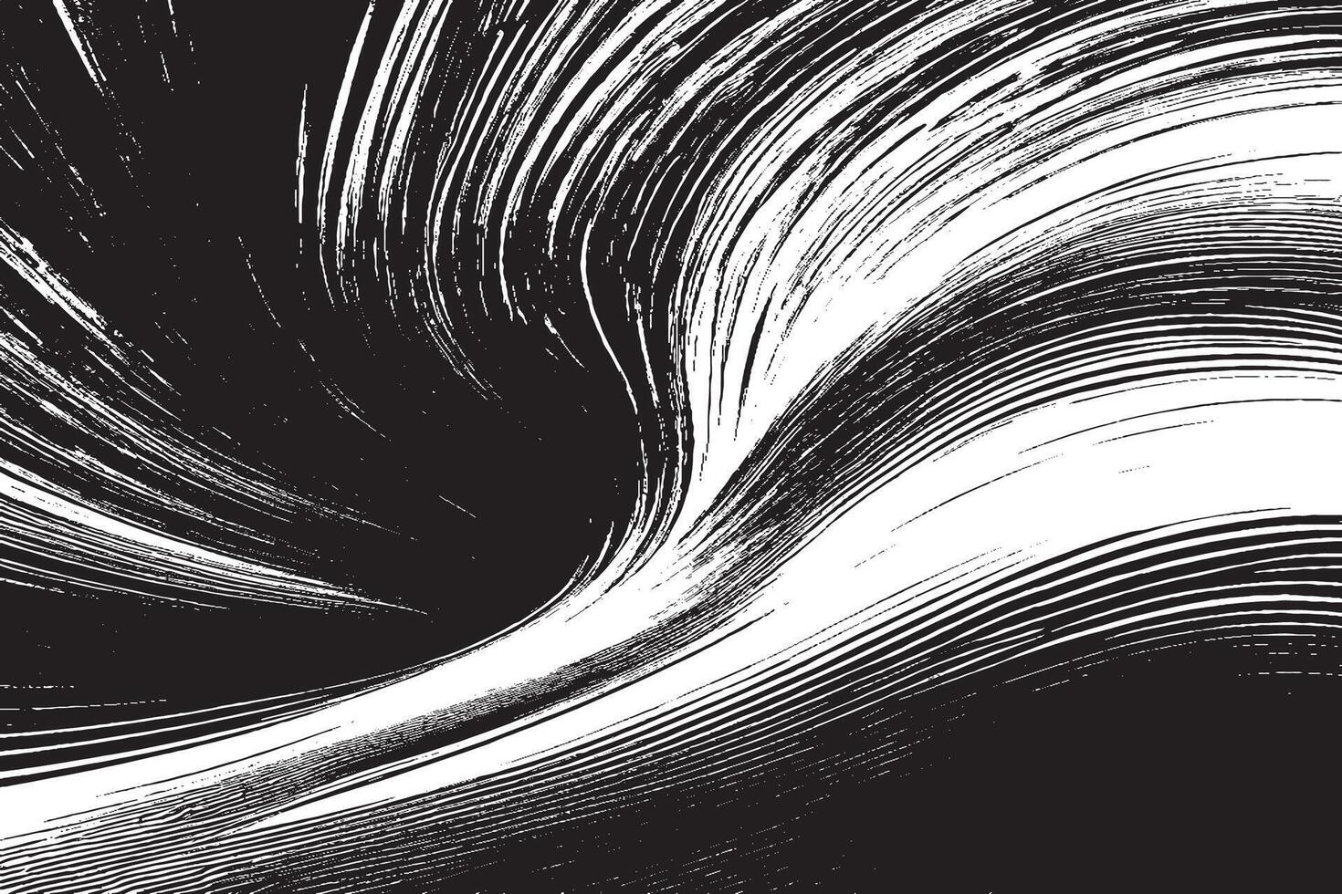 Gritty Black Monochrome Texture Overlay on White Background vector