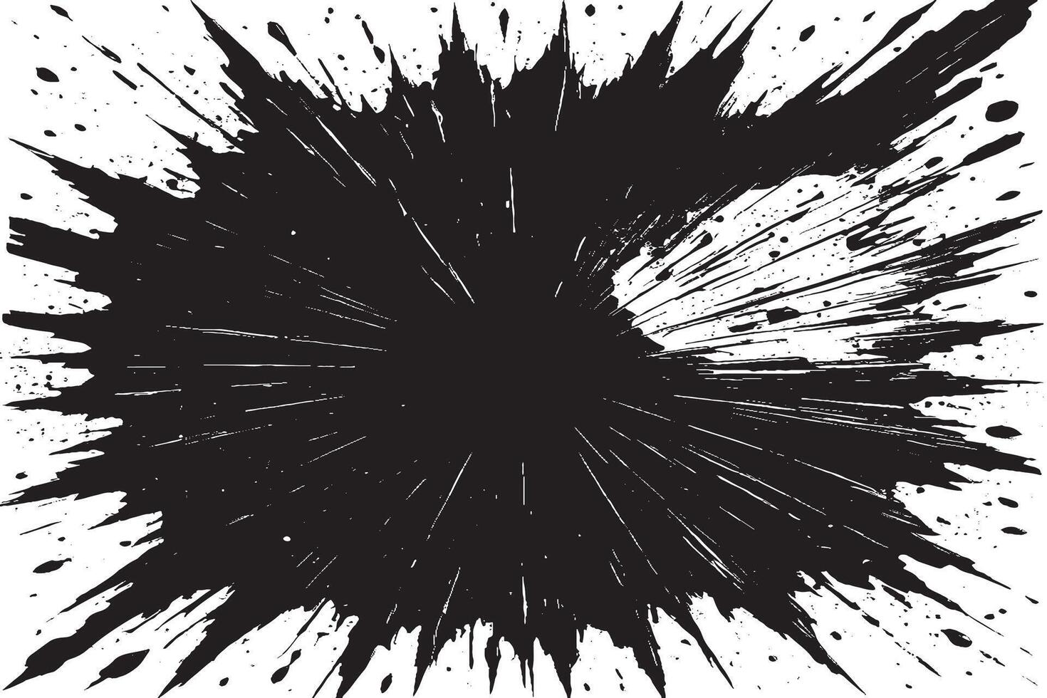 Black Monochrome Grunge Overlay with Distressed Gritty Texture vector