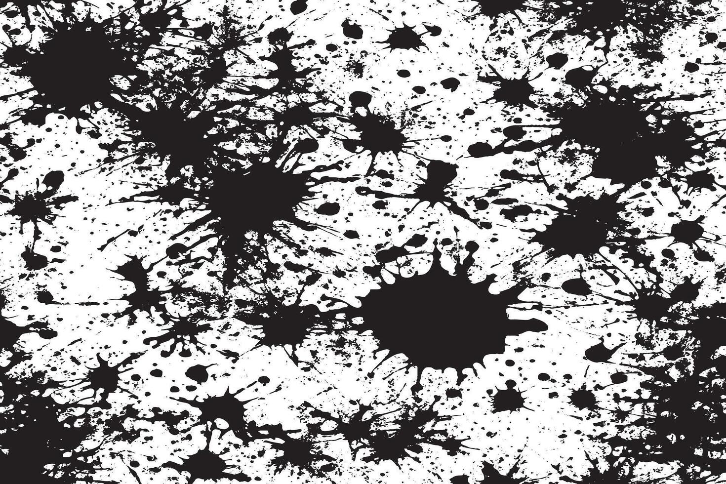 Distressed Black and White Grunge Overlay with Rough Texture Gritty Black Monochrome Texture Overlay on White Background vector