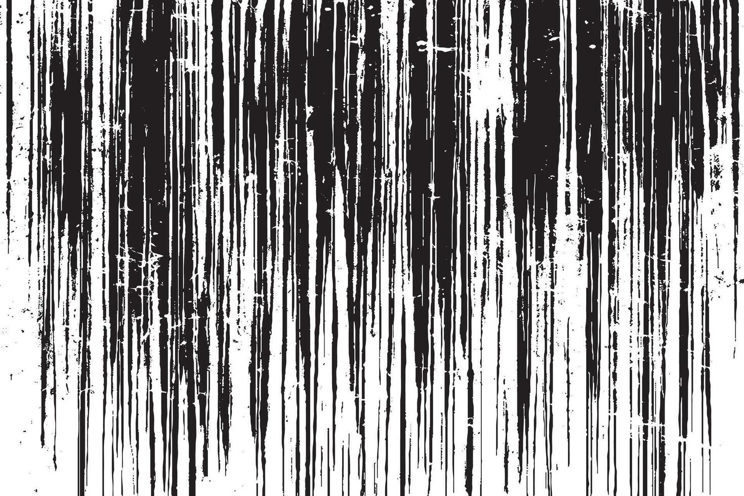 Distressed Black and White Grunge Overlay with Rough Texture Gritty Black Monochrome Texture Overlay on White Background vector