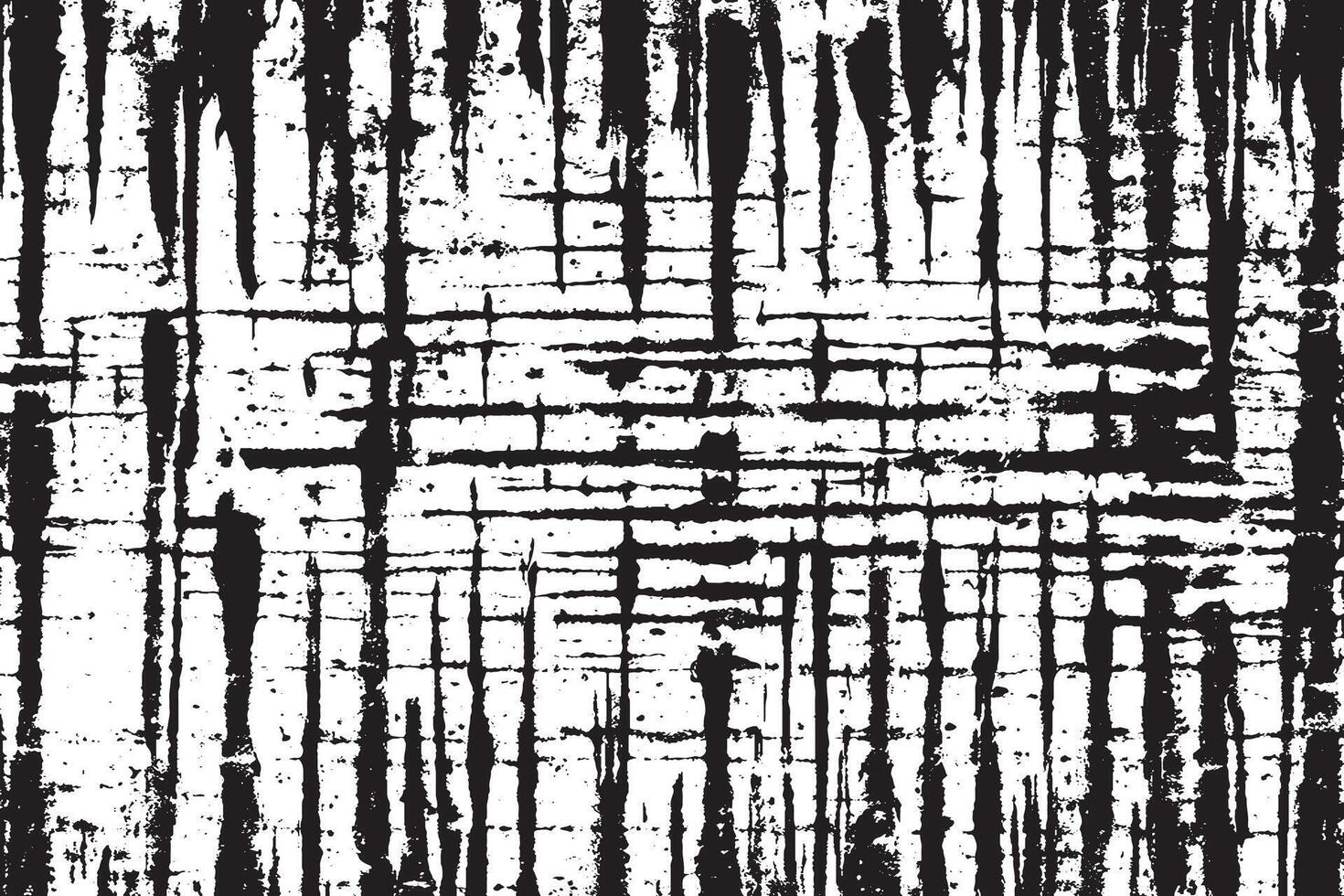 Black Monochrome Grunge Overlay with Distressed Gritty Texture vector