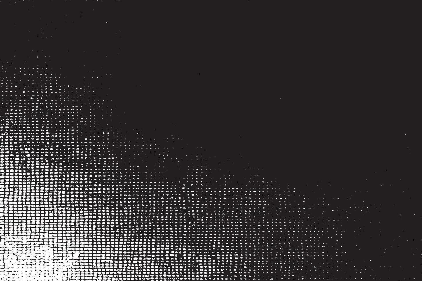 Rough and Weathered Black Monochrome Texture on White Background vector