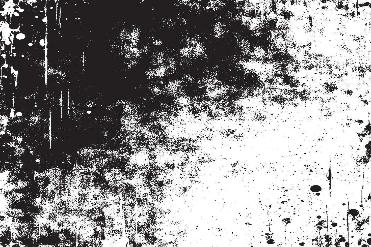 Detailed Grunge Effect Black Rough and Gritty Texture on White Background Illustration vector