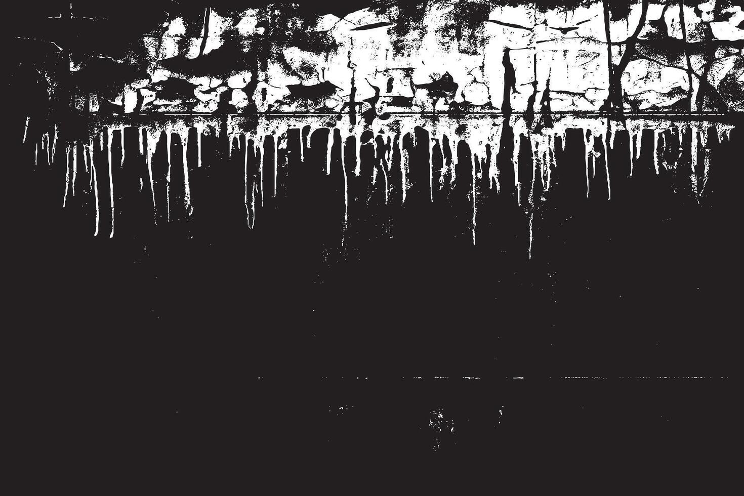 Distressed Gritty Black Overlay on White Background Texture vector