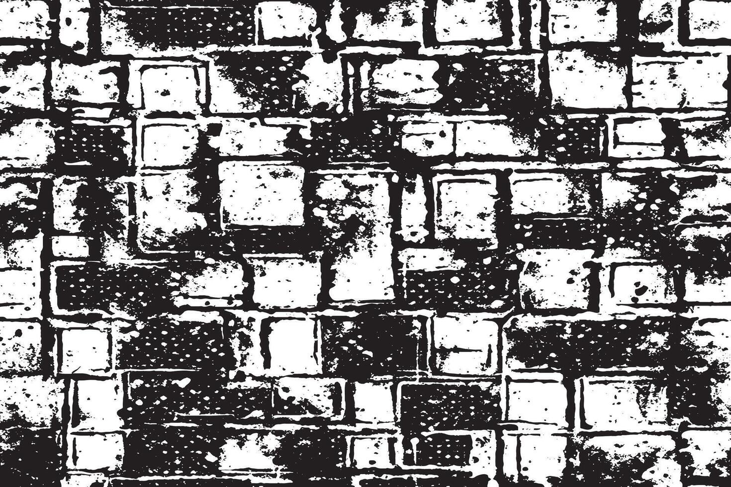 Monochrome Black Grunge Texture with Rough and Weathered Overlay vector