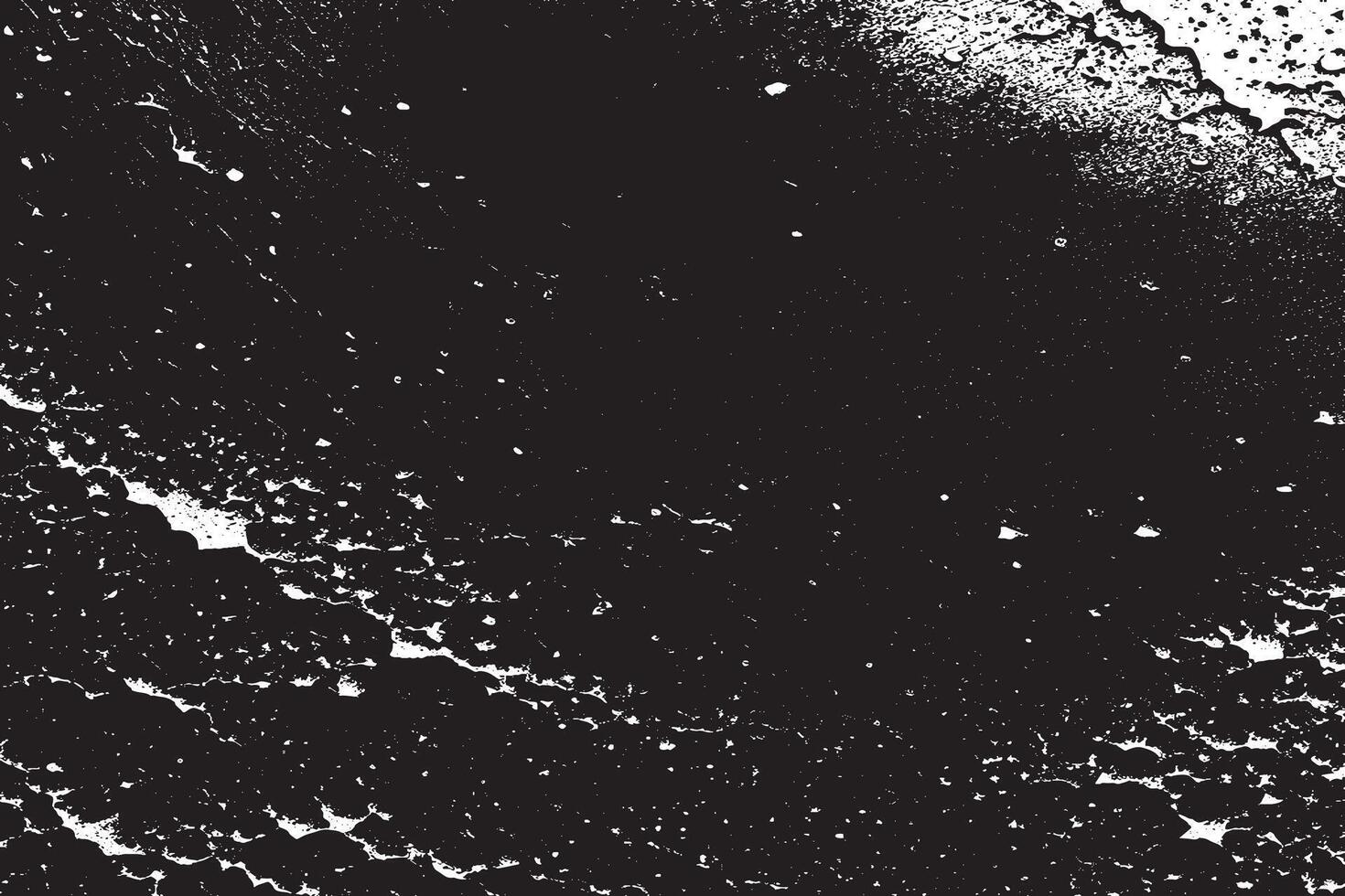 Detailed Grunge Effect Black Rough and Gritty Texture on White Background Illustration vector