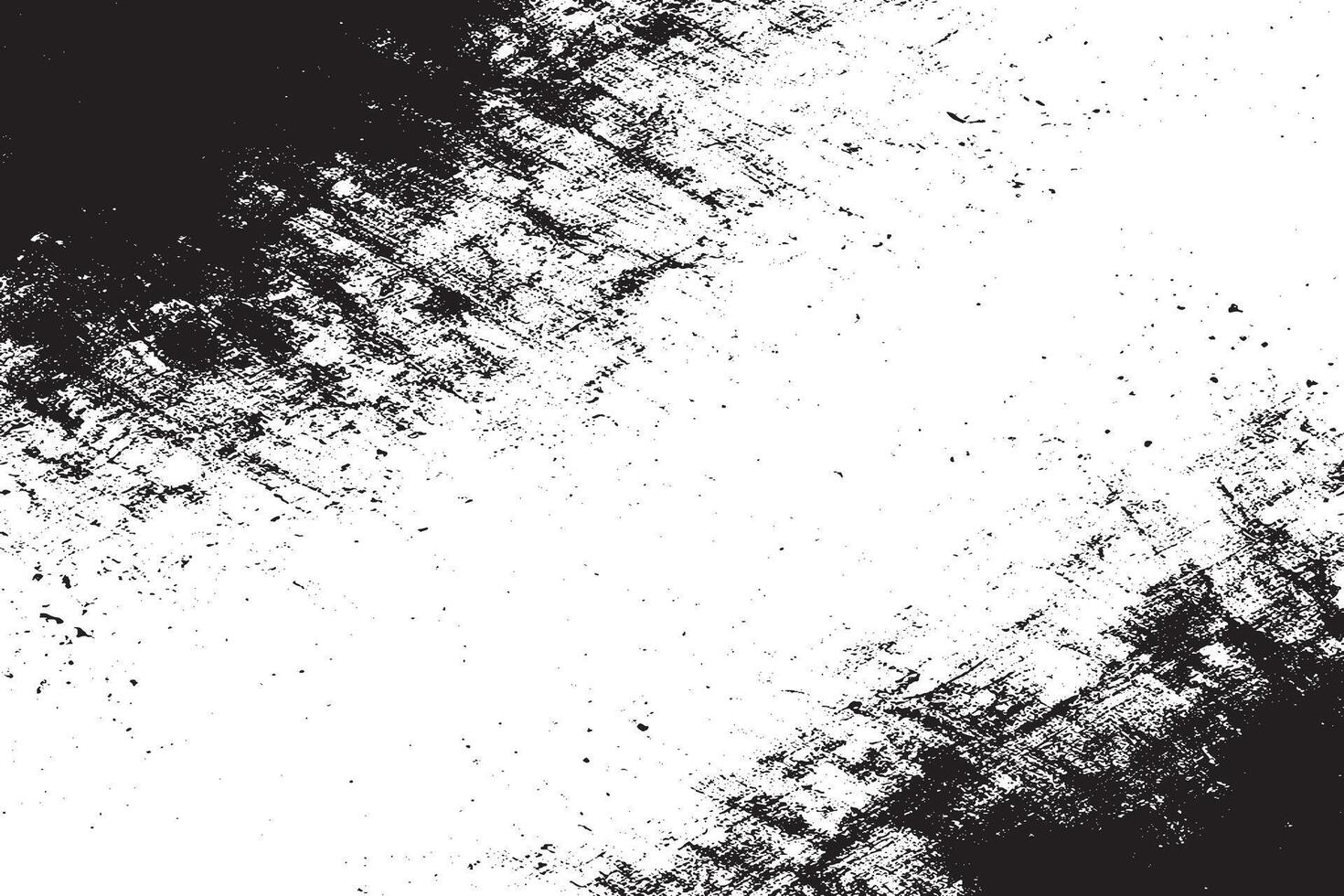 Black Grunge Texture with Gritty and Rough Details on White Background Illustration vector