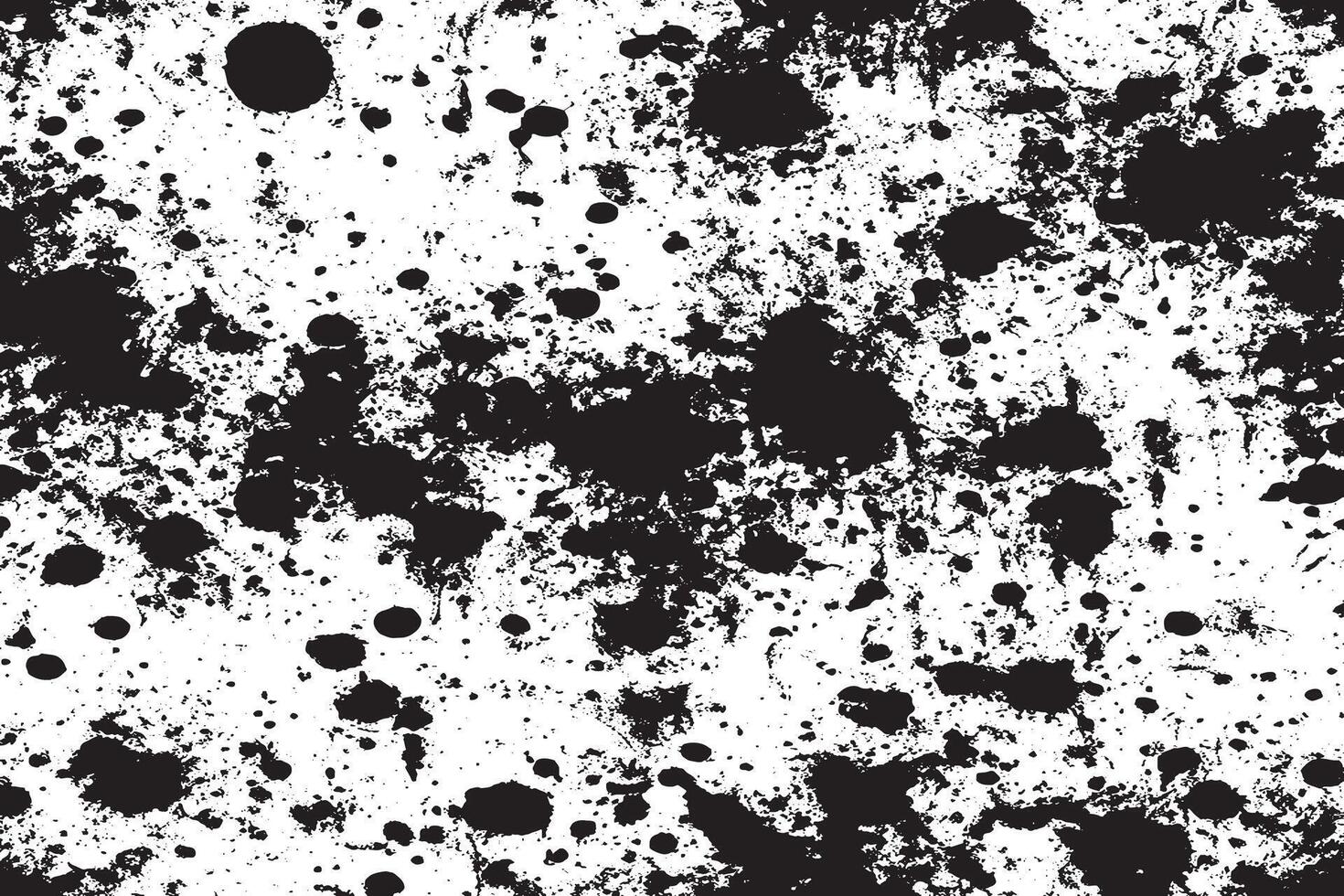 Gritty and Distressed Black Texture on White Grunge Background vector