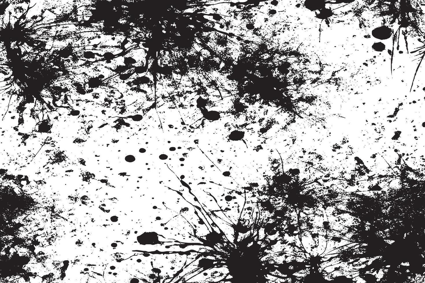 Gritty Black Monochrome Texture Overlay on White Background vector