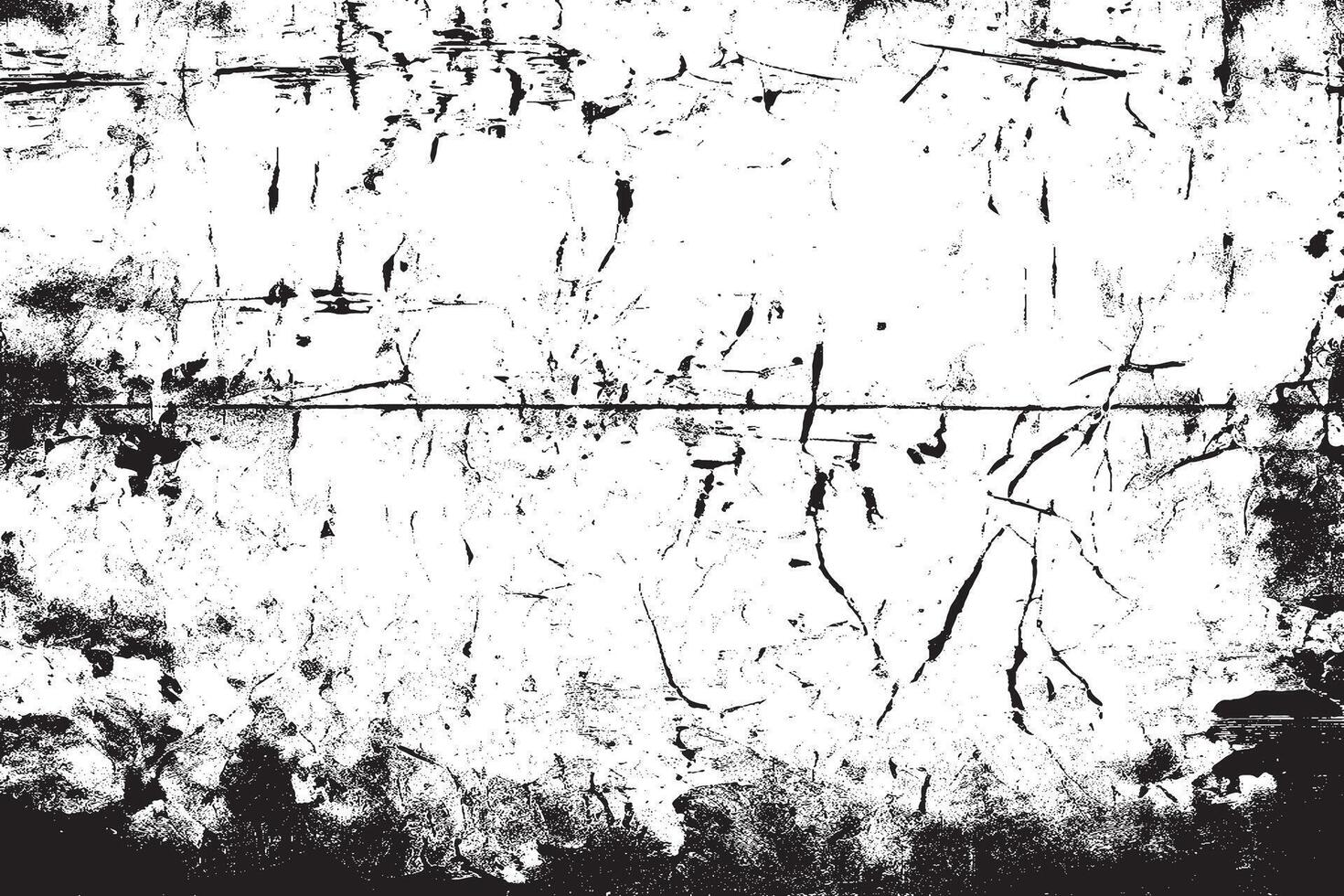 Distressed Gritty Black Overlay on White Background Texture vector