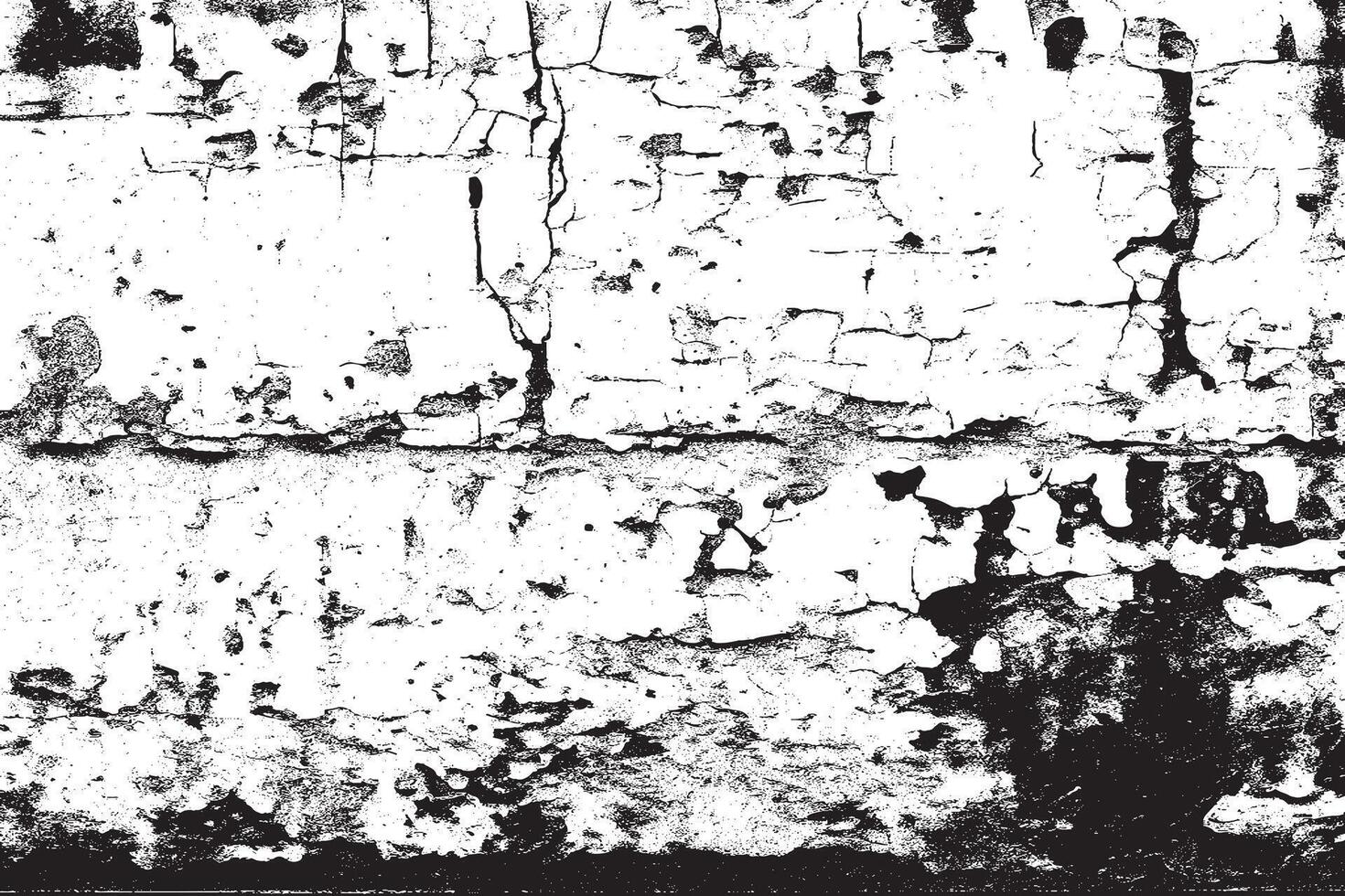 Gritty Black and White Texture Overlay with Distressed Grunge Look vector