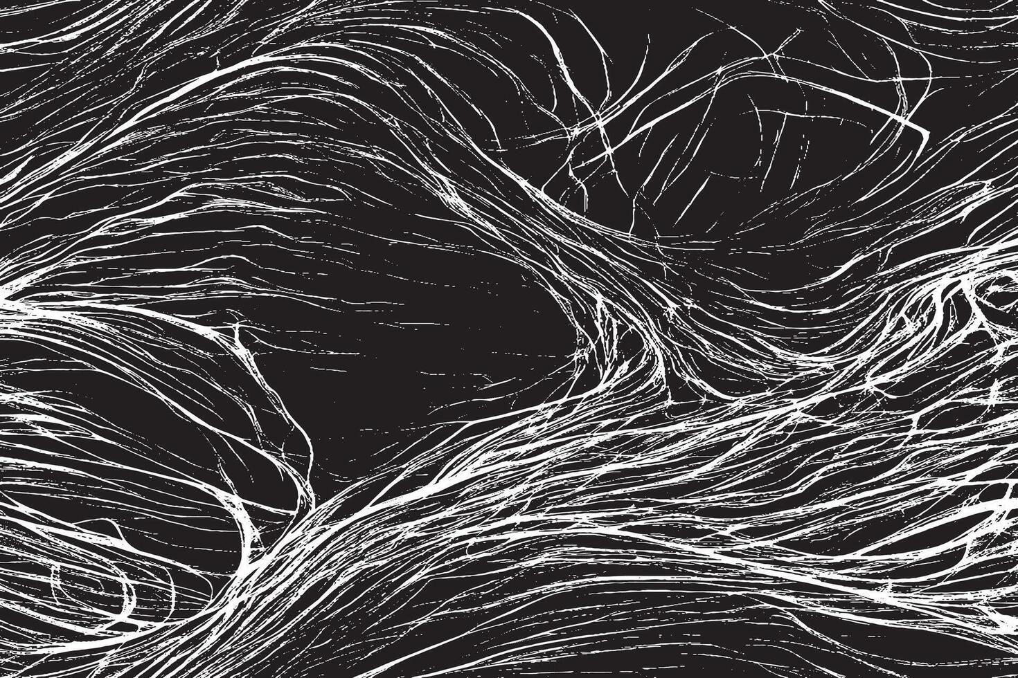 Gritty and Rough Black Grunge Texture Overlay on White Background vector