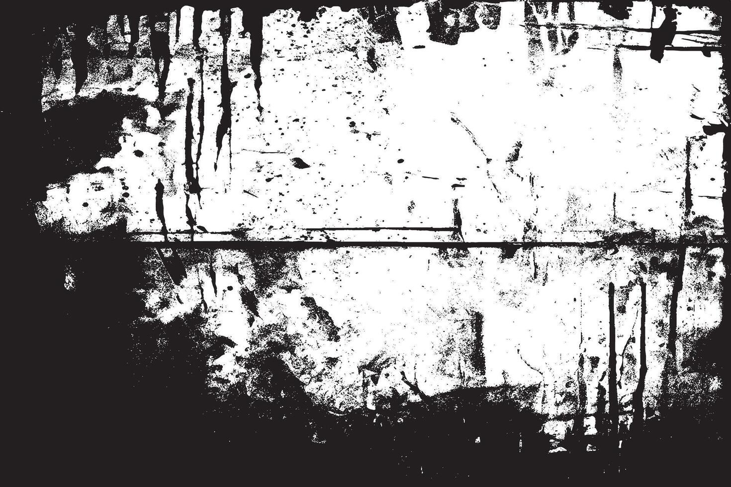 Black and White Distressed Gritty Texture Overlay on Background vector