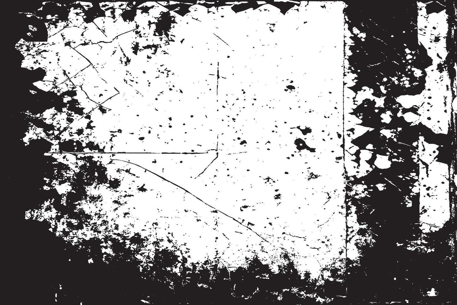 Black and White Distressed Gritty Texture Overlay on Background vector