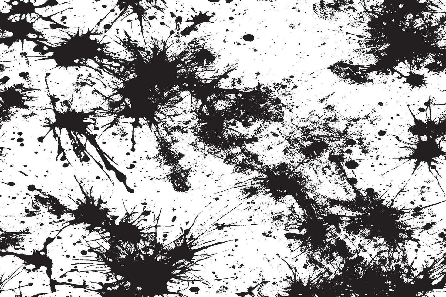 Gritty Black Monochrome Texture Overlay on White Background vector