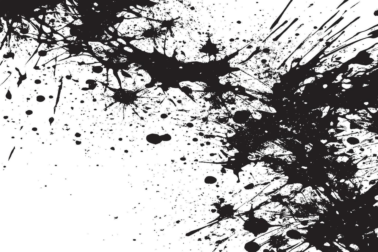 Weathered Black Grunge Texture with Rough Overlay on White Background vector