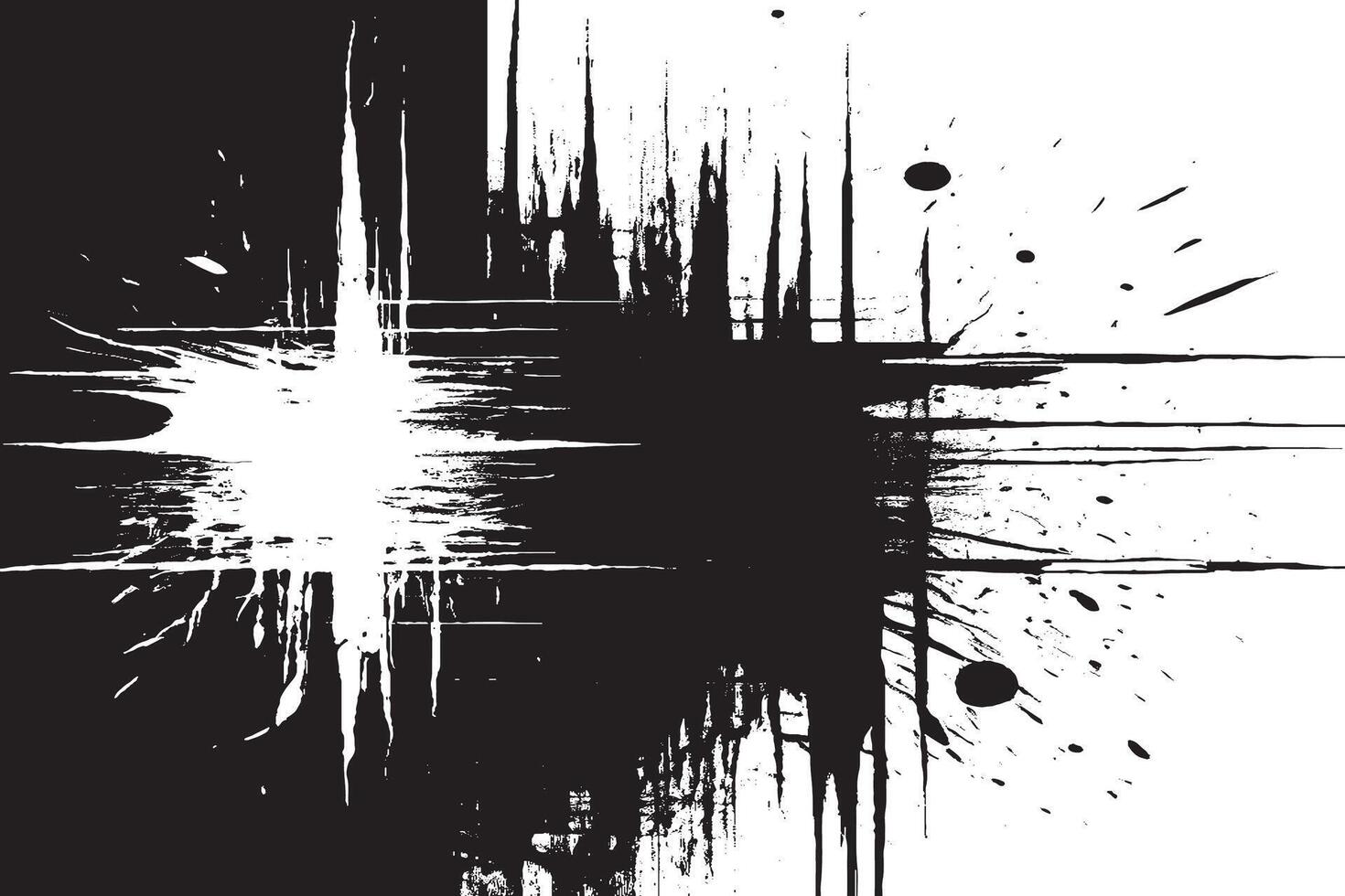 Distressed Gritty Black Overlay on White Background Texture vector