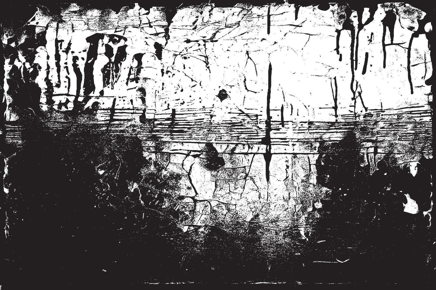 Distressed Gritty Black Overlay on White Background Texture vector