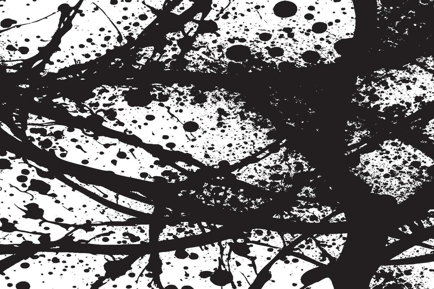 Rough and Weathered Black Texture on White Background vector