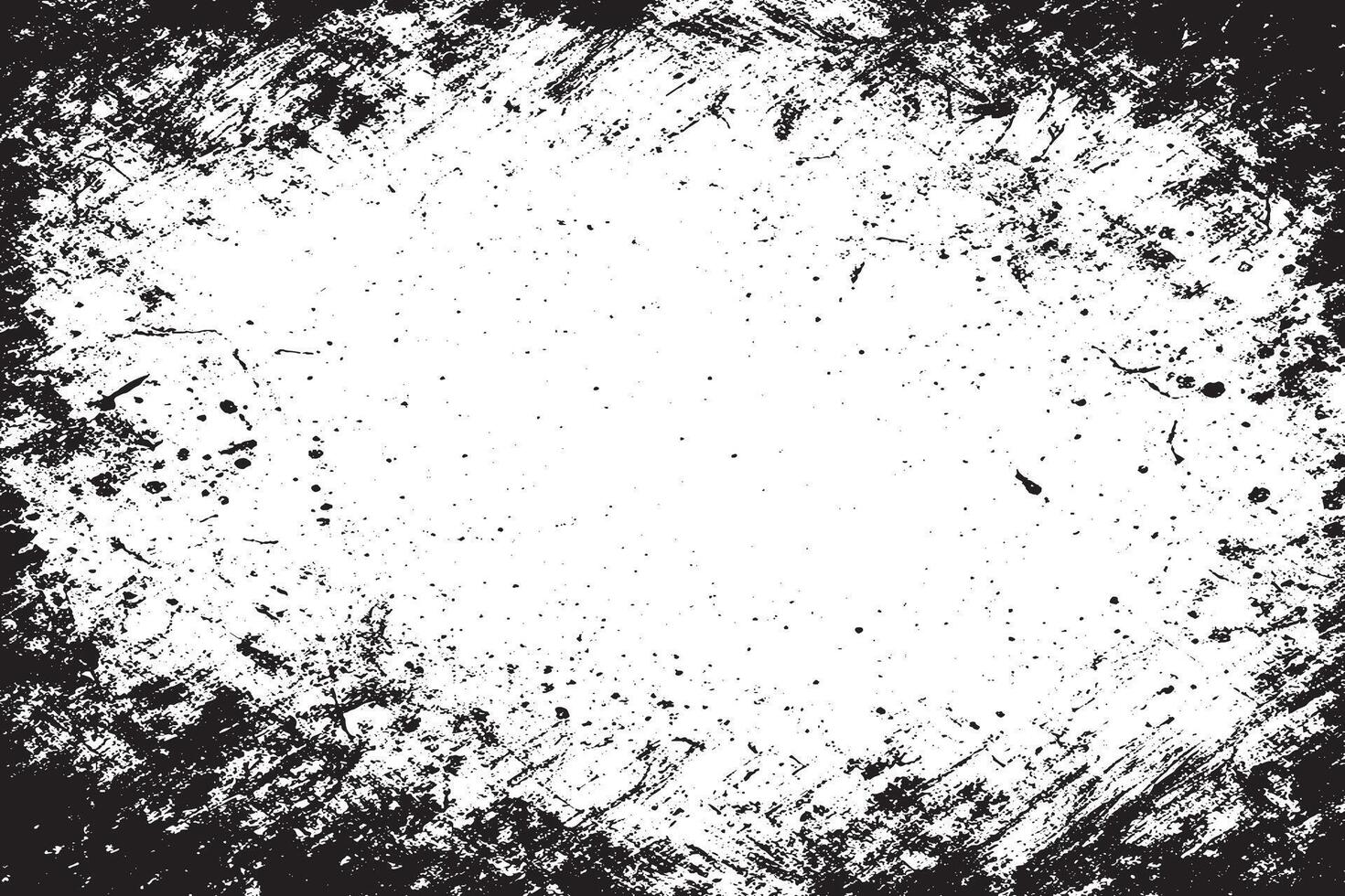 Illustration Background Texture Black Grunge and Rough Gritty Texture on White vector