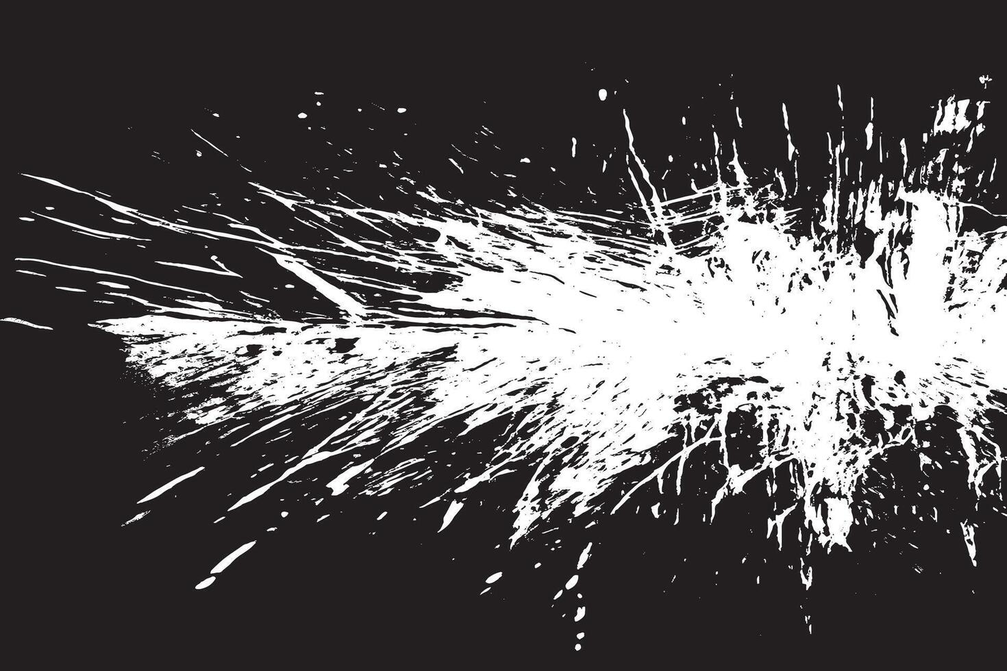 Distressed Black Monochrome Texture with Gritty Grunge Effect on White Background vector