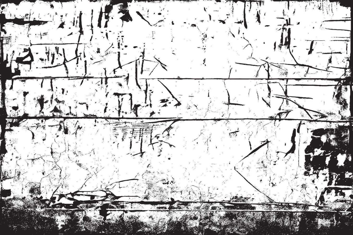 Black Grunge Texture Overlay with Distressed and Gritty Look vector
