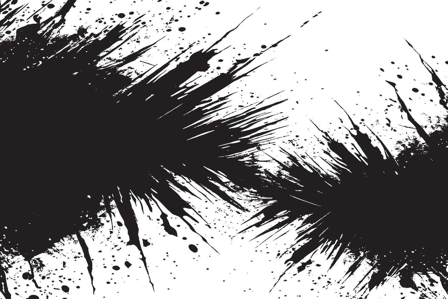 Black Monochrome Grunge Overlay with Distressed Gritty Texture on White Background vector