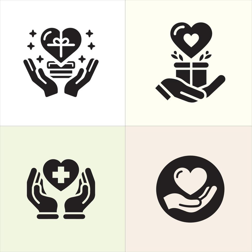 Recipient Heart Silhouette design, organ day silhouette designPrint vector