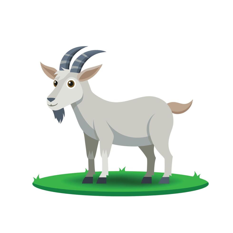 Goats Hardy and Versatile Animals in Agriculture and Farming vector