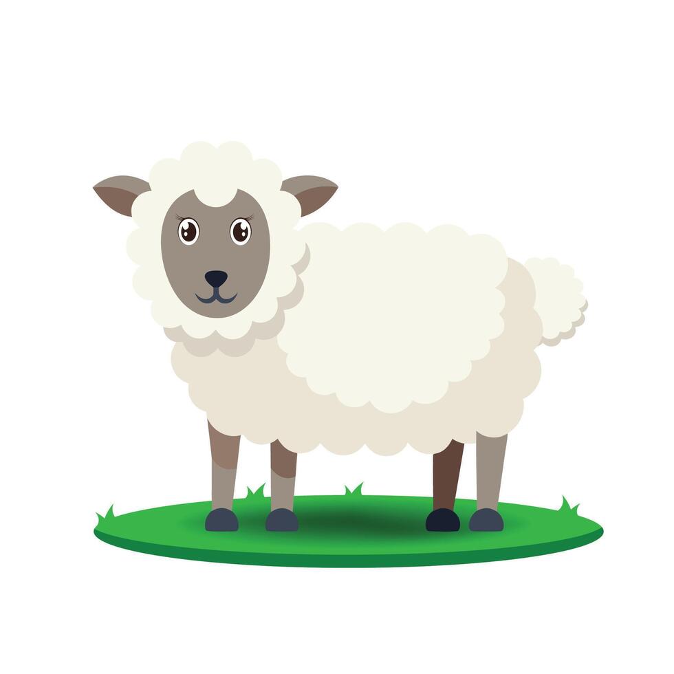Sheep Essential Providers of Wool, Meat, and Milk in Agriculture vector